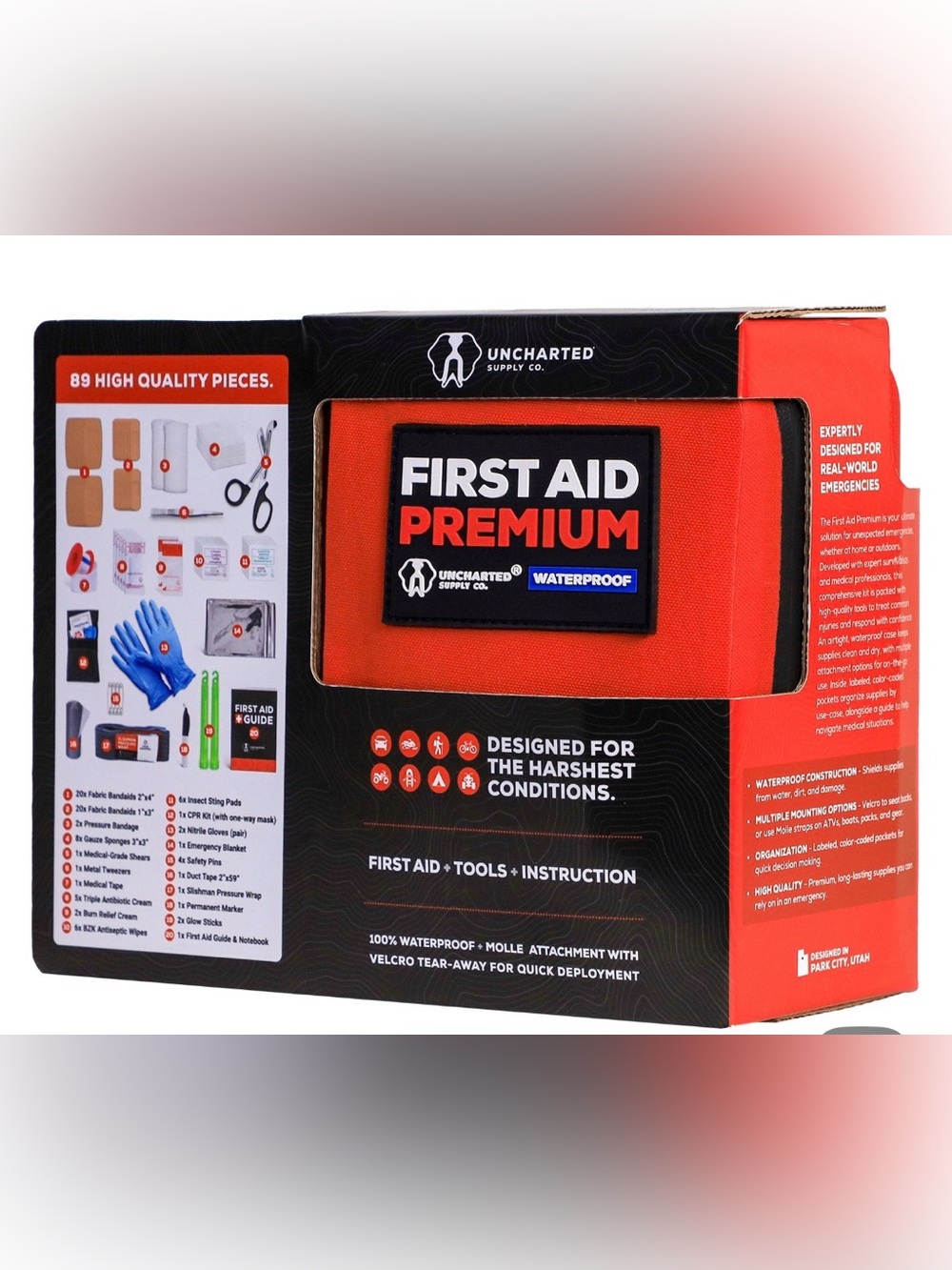 First Aid Premium Kit – Red